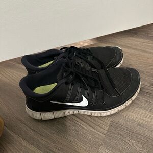 Nike Black Sneakers with White Accents